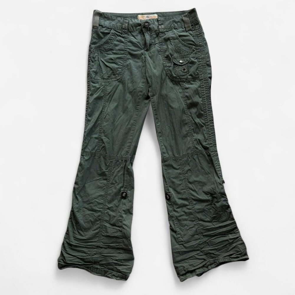 American Rag Cie Y2K low rise flared cargo pants